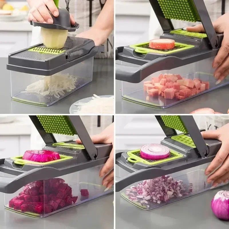 Grofia™ Multifunctional Vegetable Chopper 14/16 in 1 Slicer Shredder