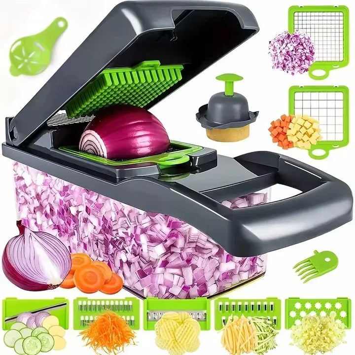 Grofia™ Multifunctional Vegetable Chopper 14/16 in 1 Slicer Shredder