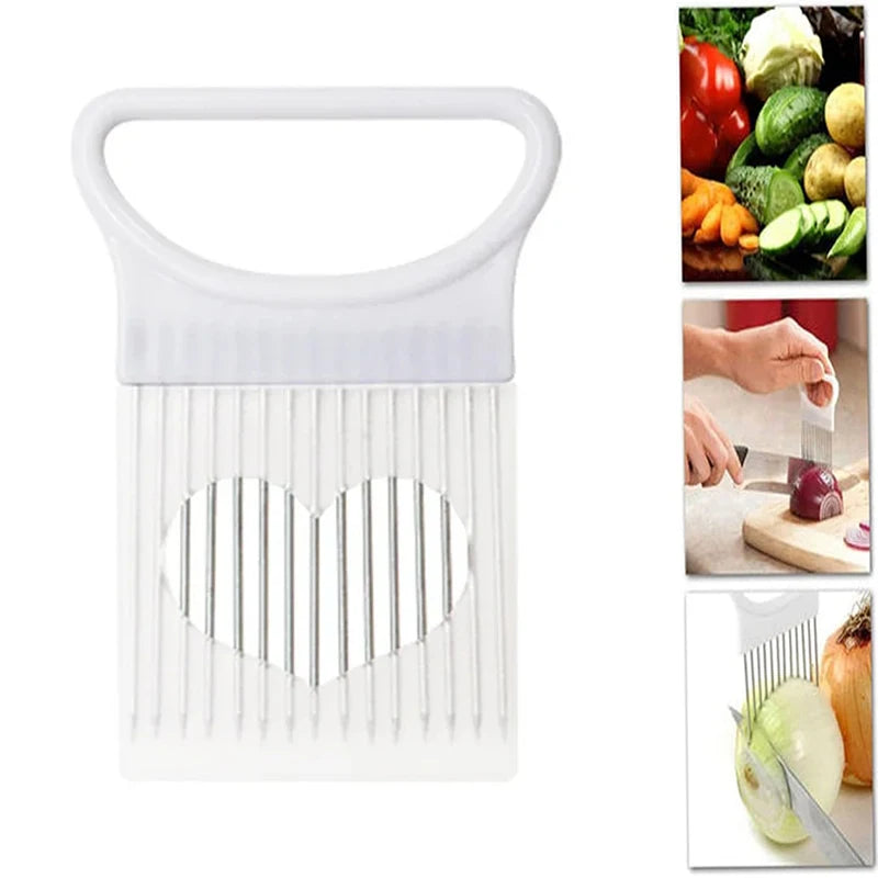 Grofia™ Onion Holder Slicer Stainless Steel Prongs Cutter Chopper