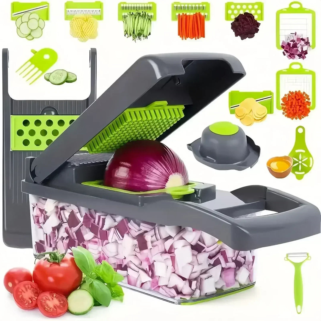 Grofia™ Multifunctional Vegetable Chopper 14/16 in 1 Slicer Shredder