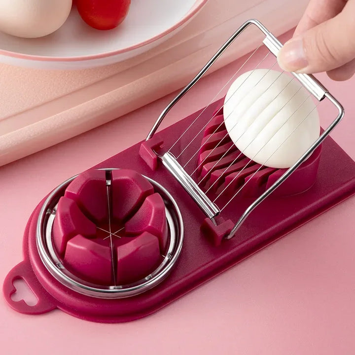 Grofia™ Multifunctional Egg Cutter Stainless Steel Egg Slicer