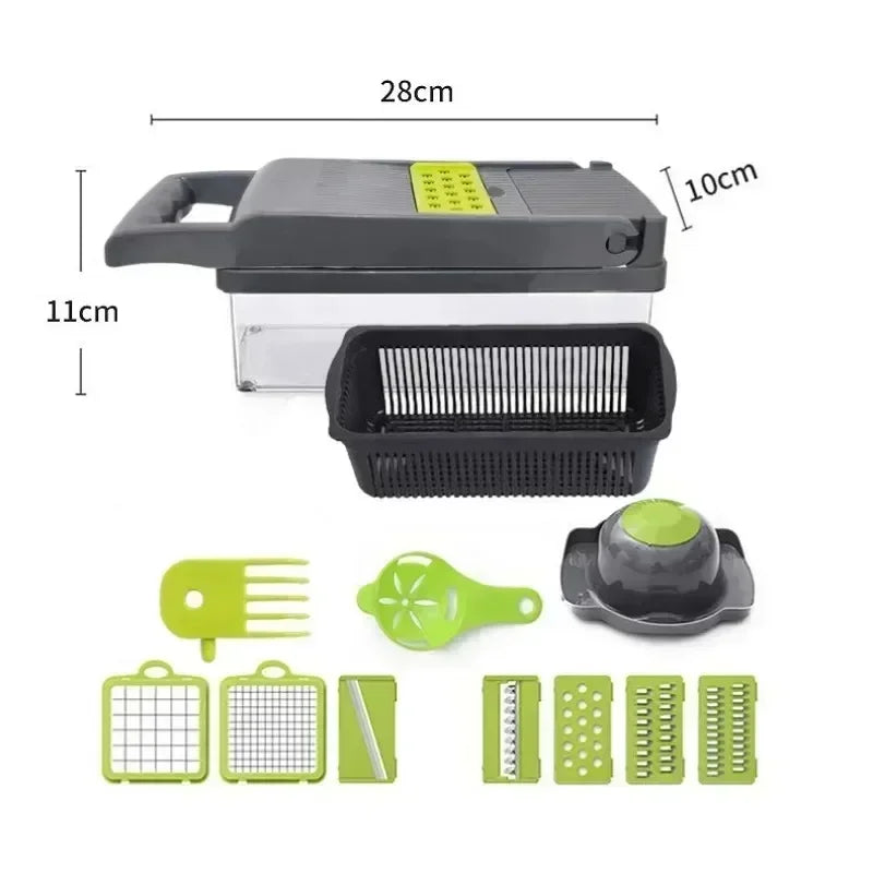 Grofia™ Multifunctional Vegetable Chopper 14/16 in 1 Slicer Shredder