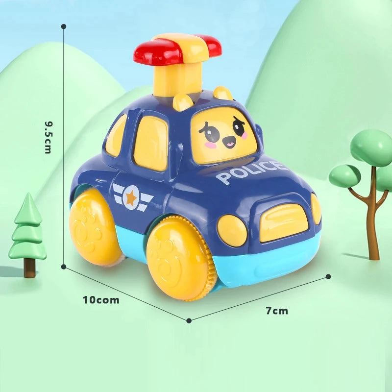 Grofia™ Baby Cartoon Car Toys Toddler Press and Go Car Toy