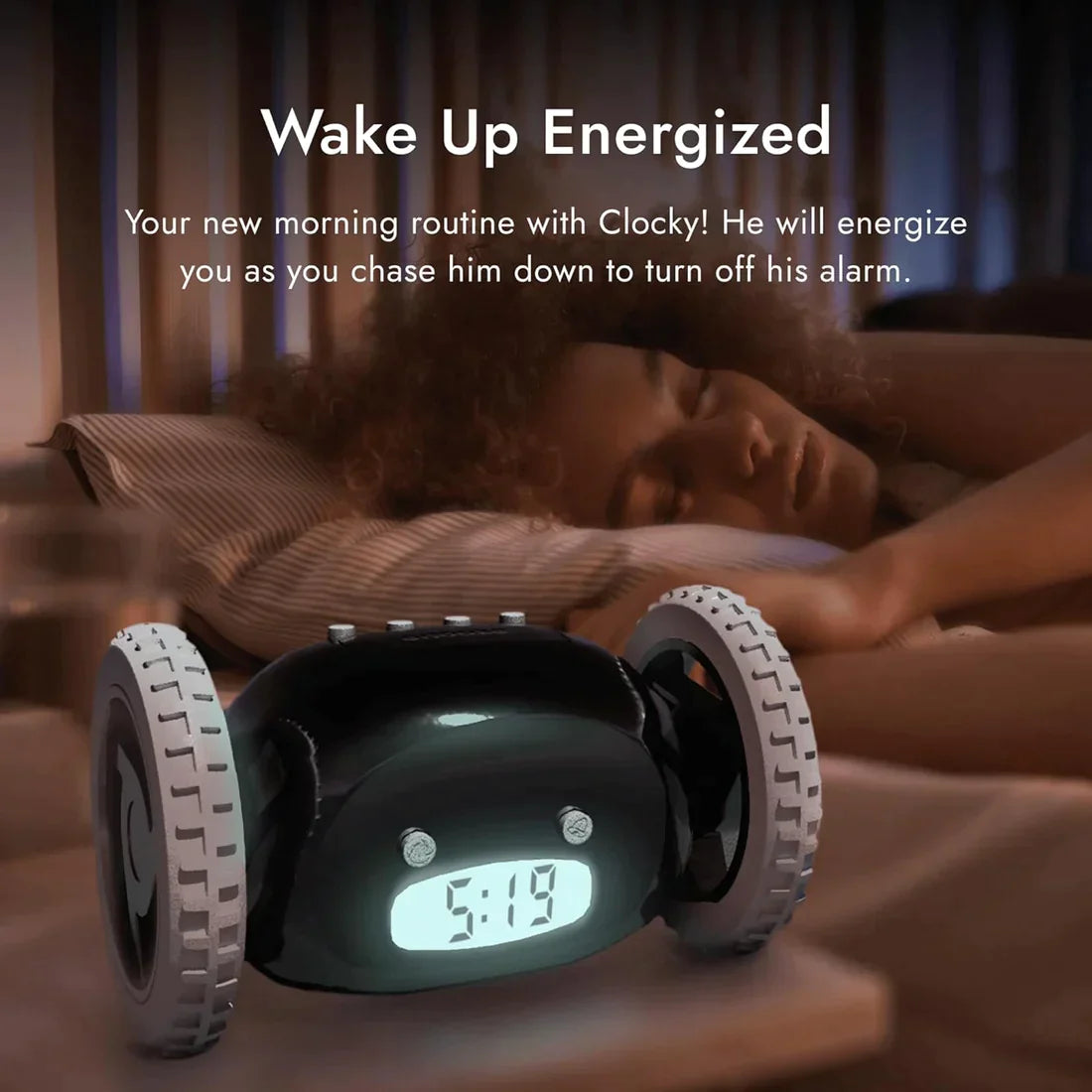 Grofia ™ Robotic Alarm Clock
